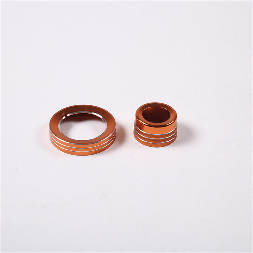 Orange Headlight Switch 4WD Four-wheel Drive Knob Trim for Ford Ranger 2015-21