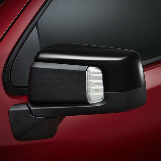 Suitable for Chevrolet Silverado 1500 2019 - 23 ABS dual side mirror caps in glossy black.