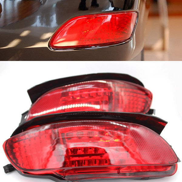 2 Red Len LED Rear Bumper Brake Fog Light for Lexus RX330 RX350 RX400h 2004-2009