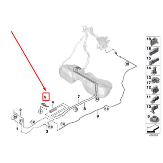 Fuel Strainer Bracket for BMW 3 G20, G28 19-22
