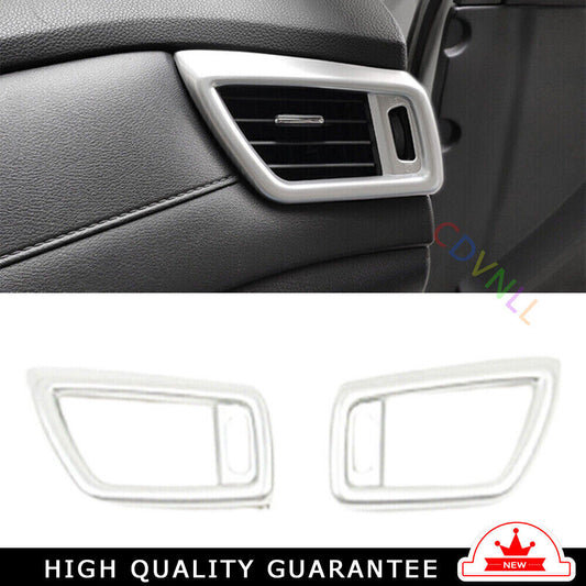 LR AC Air Outlet Vent Cover Trim Fit for Nissan Rogue Sport 17-2021 Matte Silve