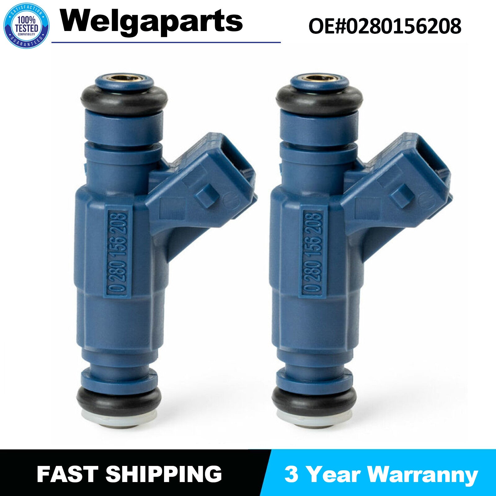 2x Fuel Injection Nozzle for Polaris RZR Sportsman Ranger XP EFI 700 0280156208