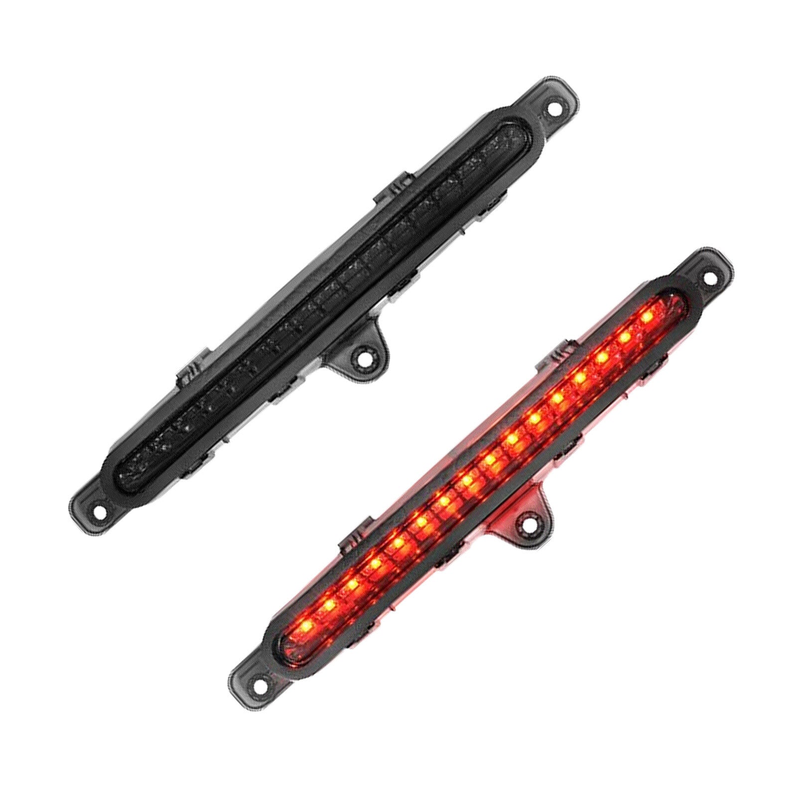 Full LED 3RD Third Brake Lights Black for Ford for Mustang GT Base 2-Door 2010-201PS