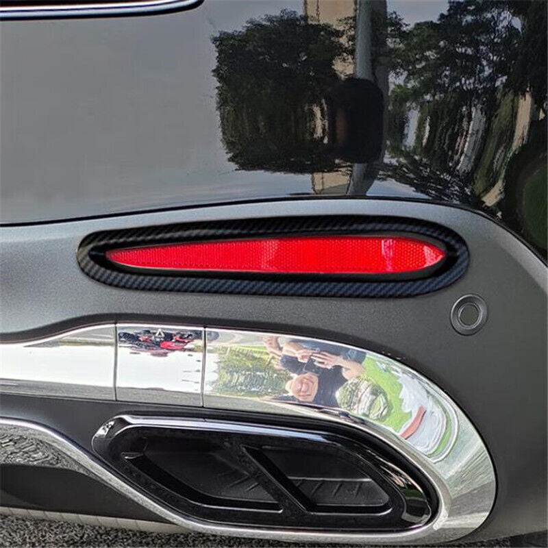 Carbon Fiber Rear Fog Lamp Light Cover Trim for Mercedes-Benz GLC 260 300 2023