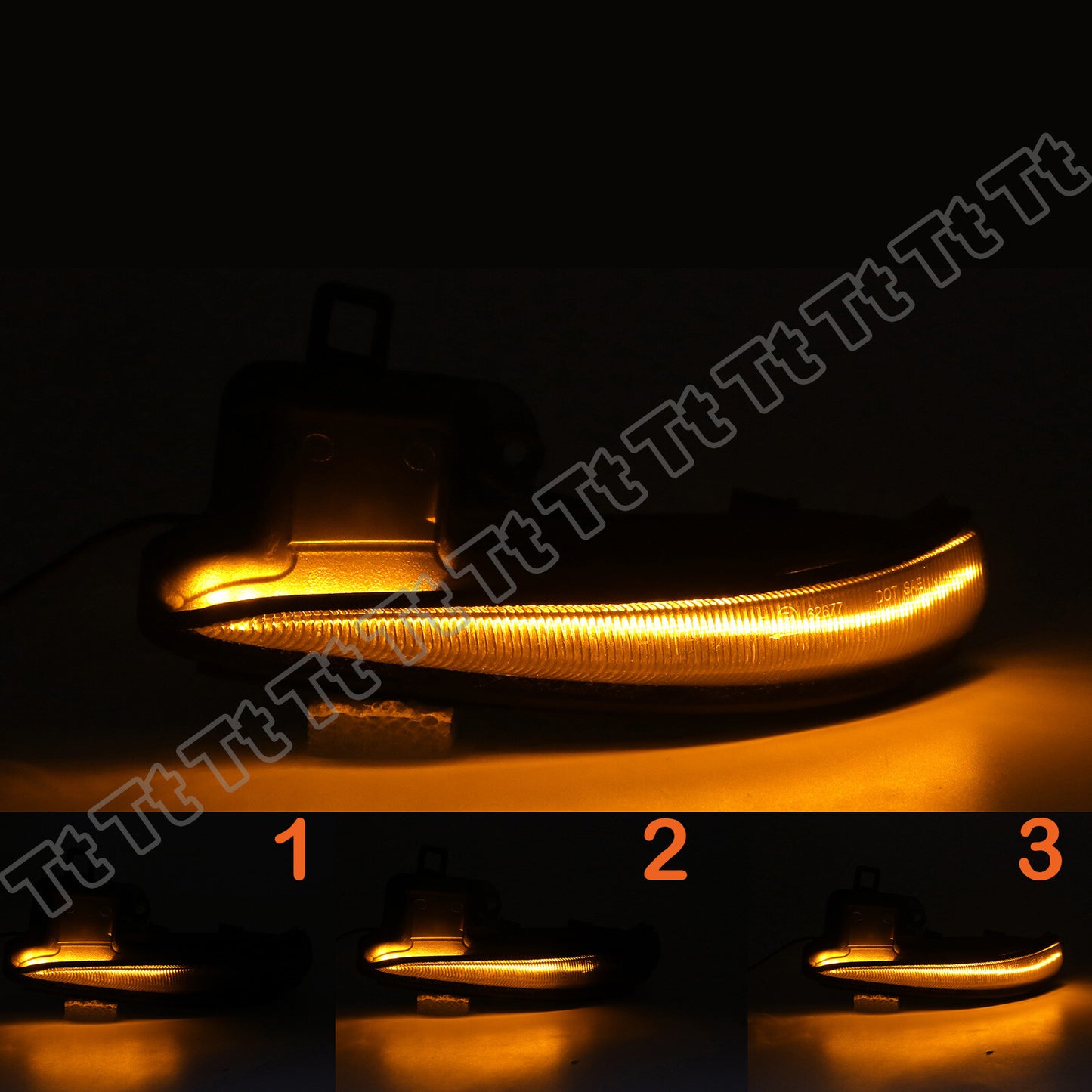2-piece Switchback LED Side Mirror Turn Signal Lights for 2016-2023 for Toyota Tacoma RAV4