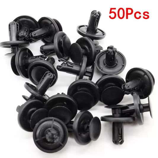 50 Pcs Bumper Cover Push-Type Retainer Plastic Clips for Toyota 90467-07181