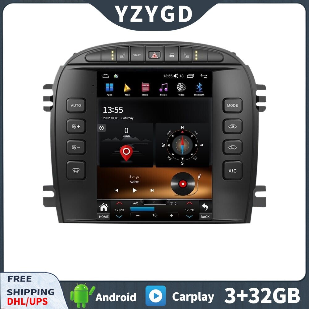 Android for Jaguar S-TYPE 2004 2005 Car Radio Carplay Screen Stereo Receiver 32G