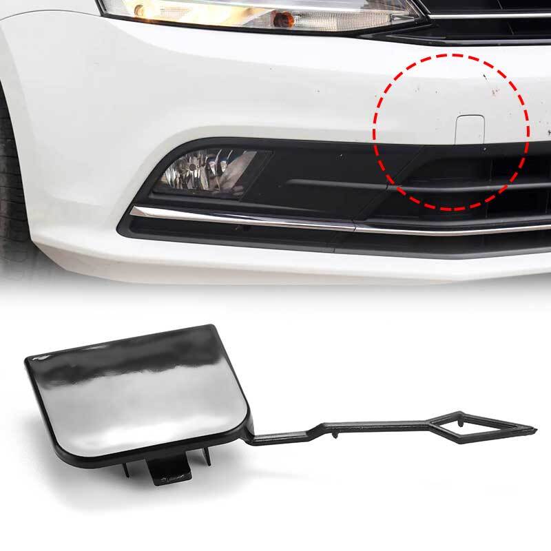Car Front Bumper Tow Hook Eye Cover Cap for Volkswagen for Jetta 2015 2016 2017 2018