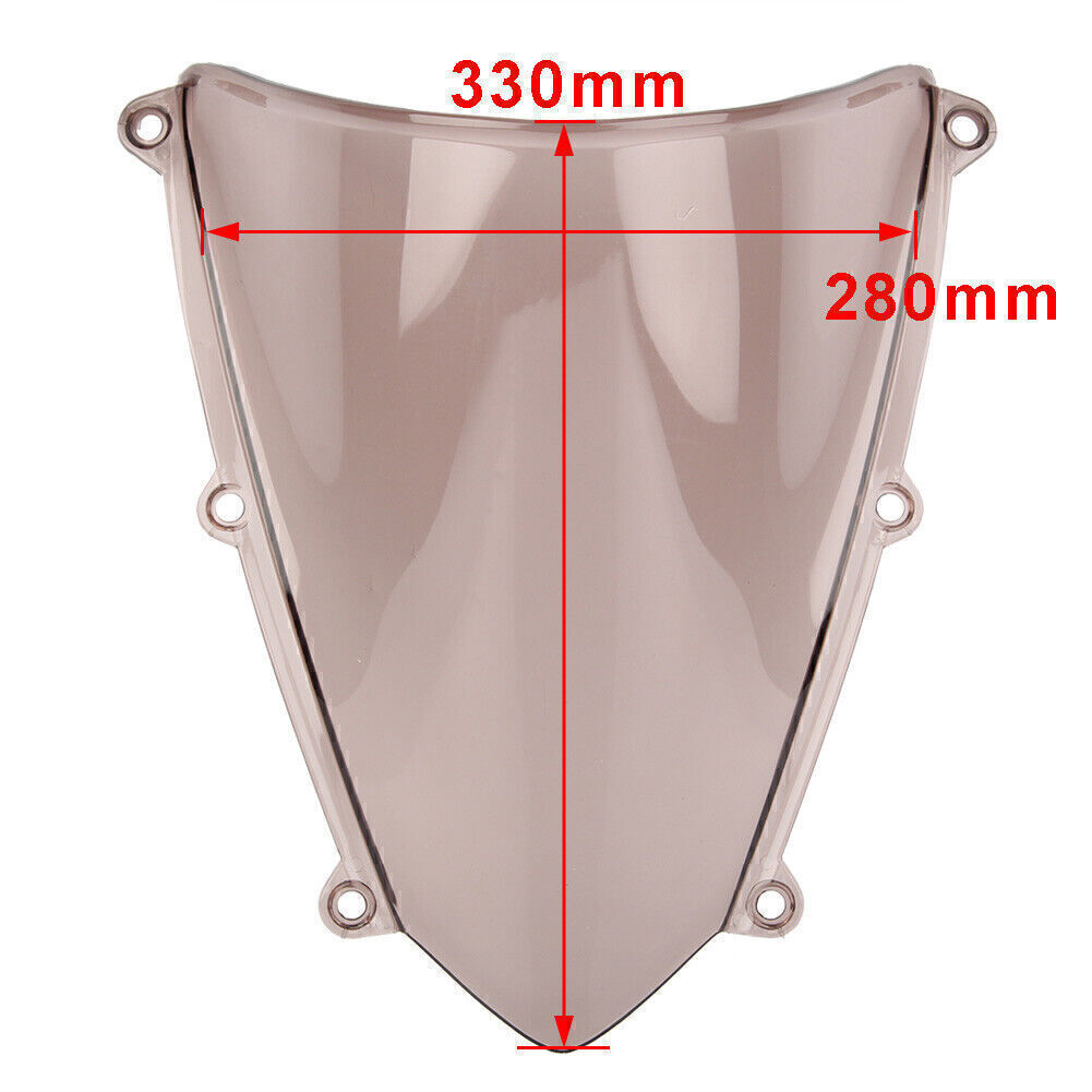 Front Windshield Windscreen Double Bubble for Honda CBR 600 RR F5 2007 -12 Clear