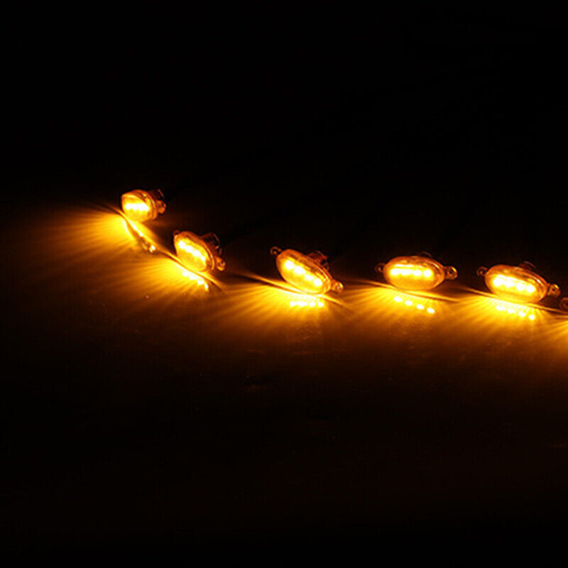 for Mazda CX-9 2021-2024 Front Grille yellow LED Light Style DRL Lamp