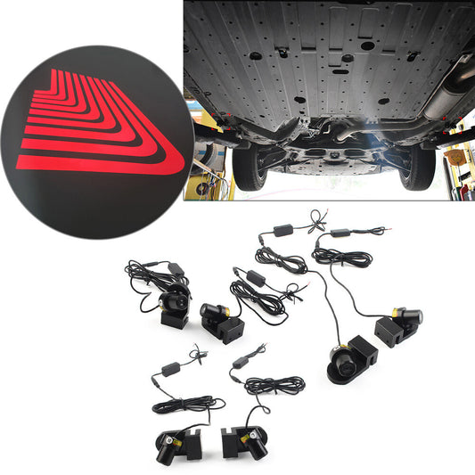LED Angel Wings Body Door Shadow Laser Welcome Lamp Taillights Decorative Light