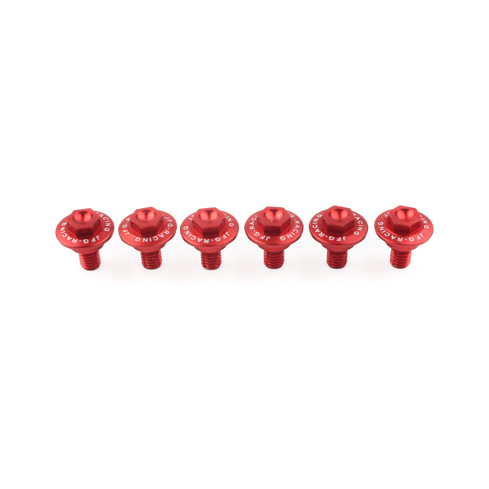 6PCS CNC Front Fork Guard Bolts Screw for HONDA CR125 250 CRF250R 250X 450R