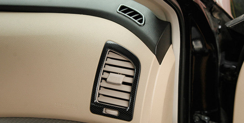 carbon fiber console LR air outlet vent trim for Nissan Teana Altima 2013-2018