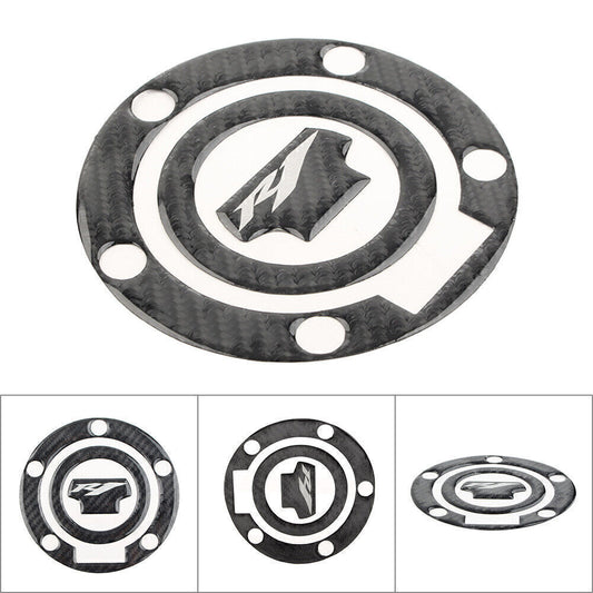 Gas Cap Cover Fuel Tank 3D Decal Fit for Yamaha YZF1000 YZF-R1 R1M Real Carbon Fiber
