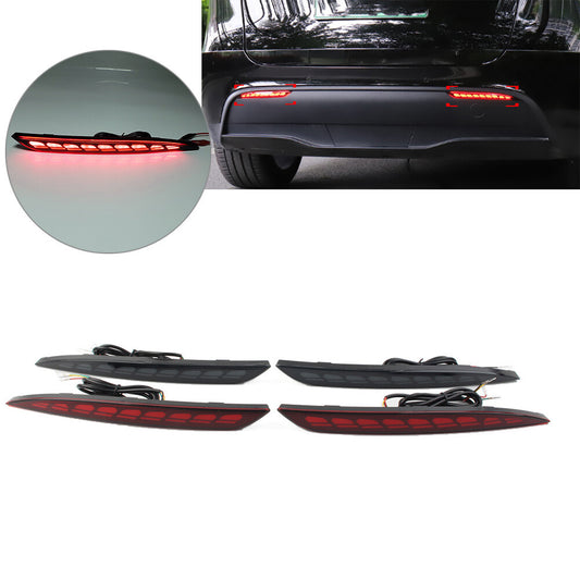 for Tesla for Model Y 20-22 Rear Fog Lamp Brake Light Dynamic Turn Signal Reflector
