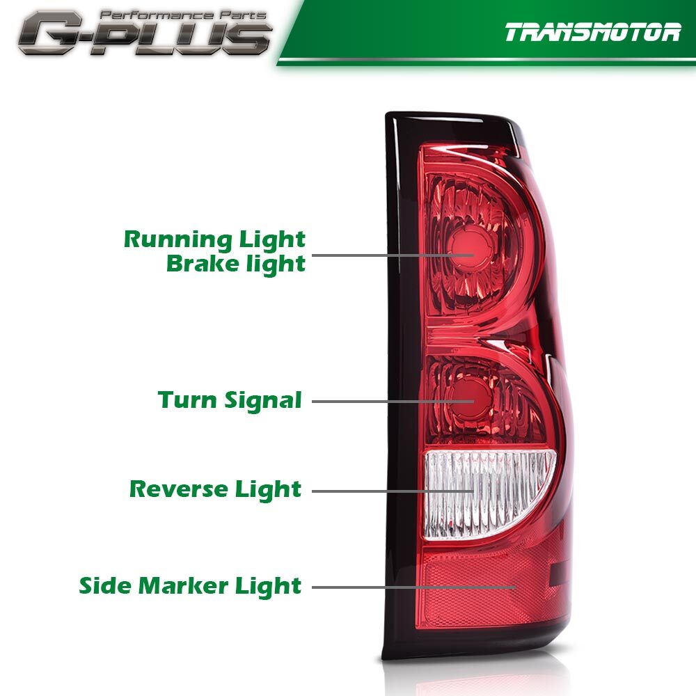 Two-pack of taillights suitable for 2003-2006 for Chevrolet Silverado 1500 2500 3500 HD brake lights.