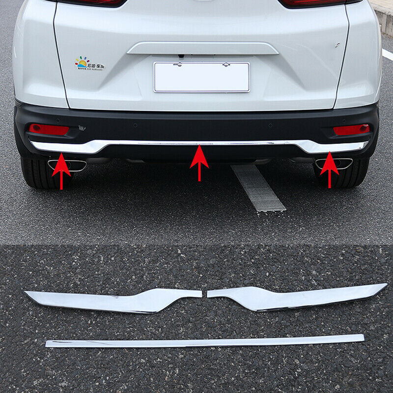 for Honda CR-V 2020-2022 Chrome Car Rear Bumper Cover Strip Protector Trim
