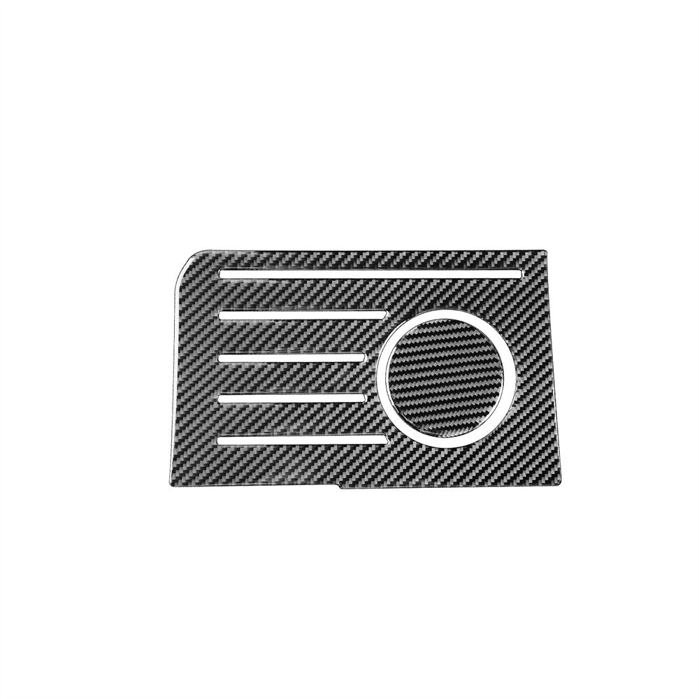 2Pcs Carbon Fiber Central Storage Box Pad Cover Trim for Toyota Tundra 2014-2018