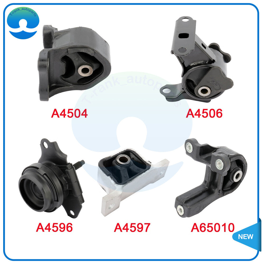 4 Engine Motor Mounts  1 Transmission Mount Set for 2002-2006 for Honda CR-V 2.4L