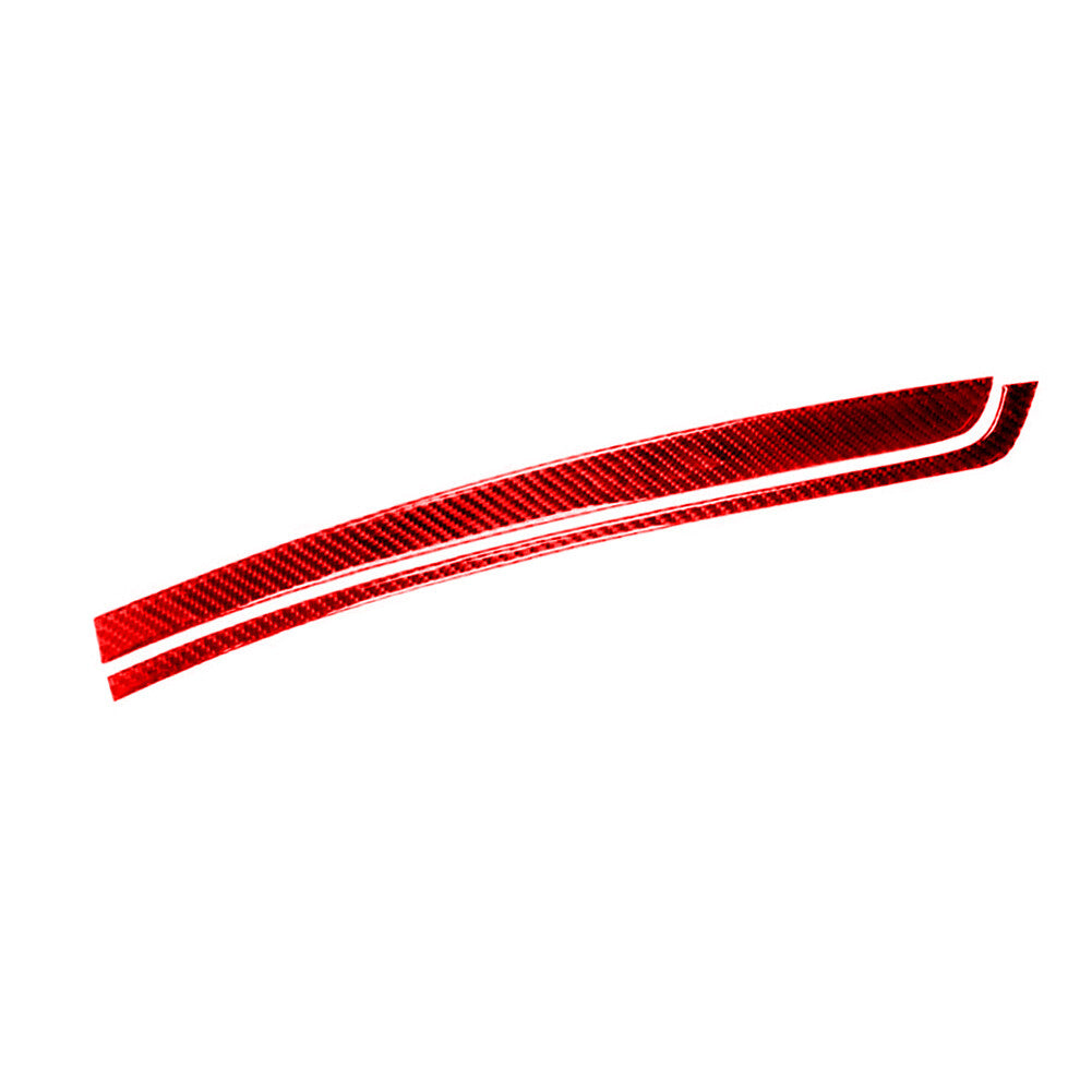 Red Carbon Fiber Passenger Storage Handle Cover Trim for Honda CRV CR-V 2015-16