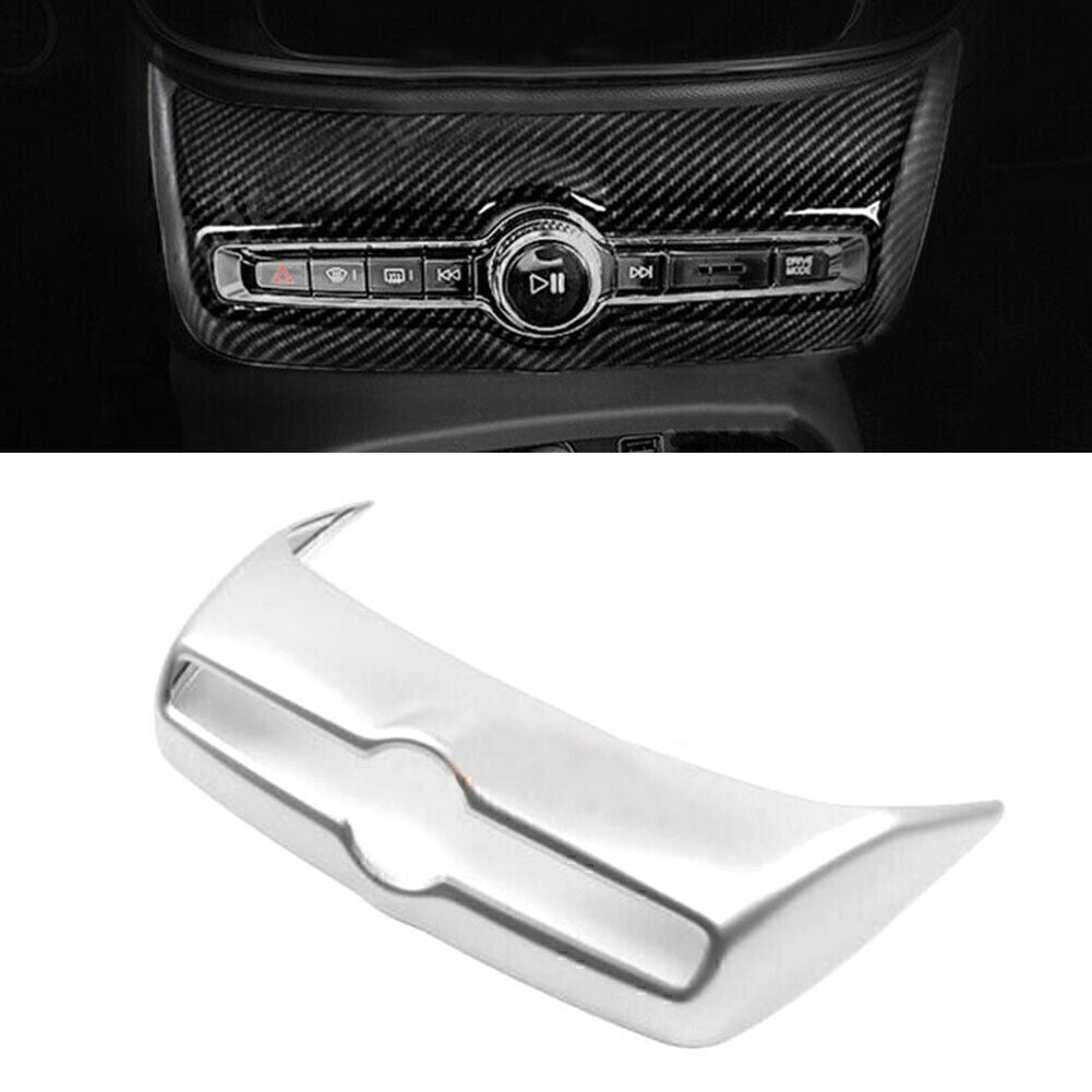 for Volvo XC40 18-20 Matte Silver Interior Air Condition Adjust Panel Cover Trim