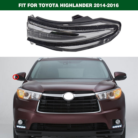 Right Side Mirror Turn Signal Light Indicator for TOYOTA HIGHLANDER 2014-2016