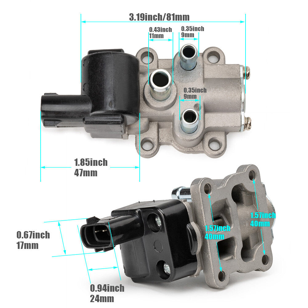 Brand new Idle Air Control Valve (IAC) with gasket, suitable for Toyota models 2227074290 and 2227074291.