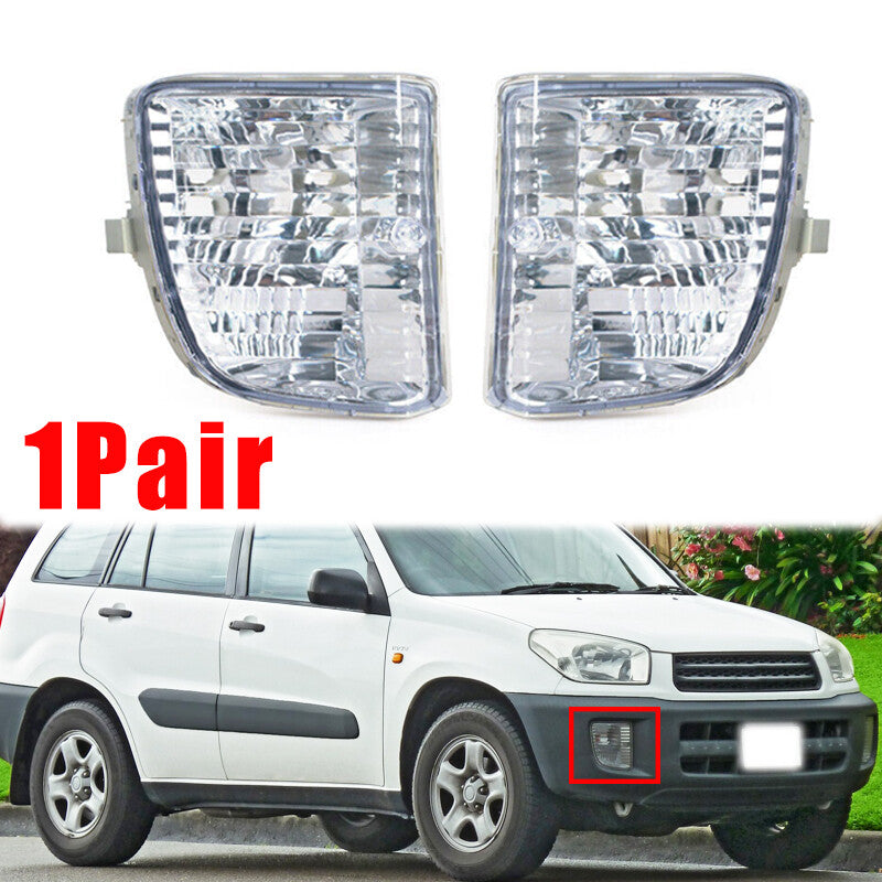 1 Pair Front Bumper Fog lights Turn signal For 2001 2002-2003 for Toyota RAV4 LHRH