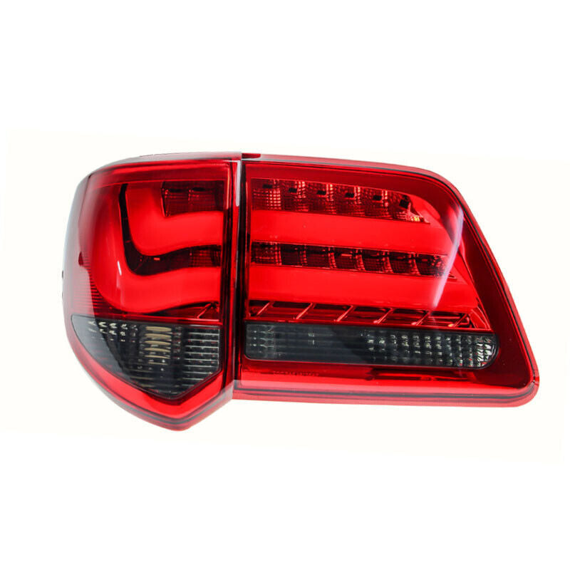 2-piece set of left rear taillight and brake light (inner and outer), suitable for Toyota Fortuner 2012-2014.