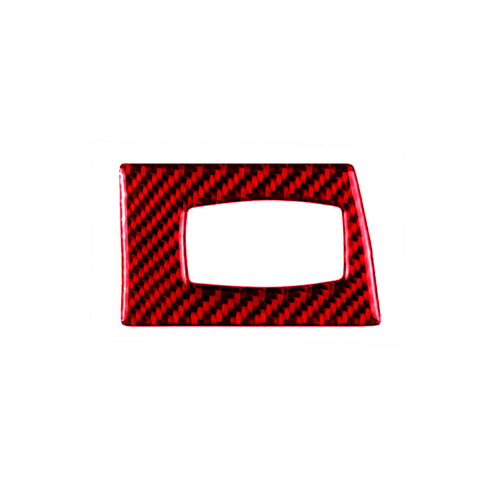 Red Carbon Fiber Engine Start Key Full Trim for BMW 2005-2012 E90 3 Series
