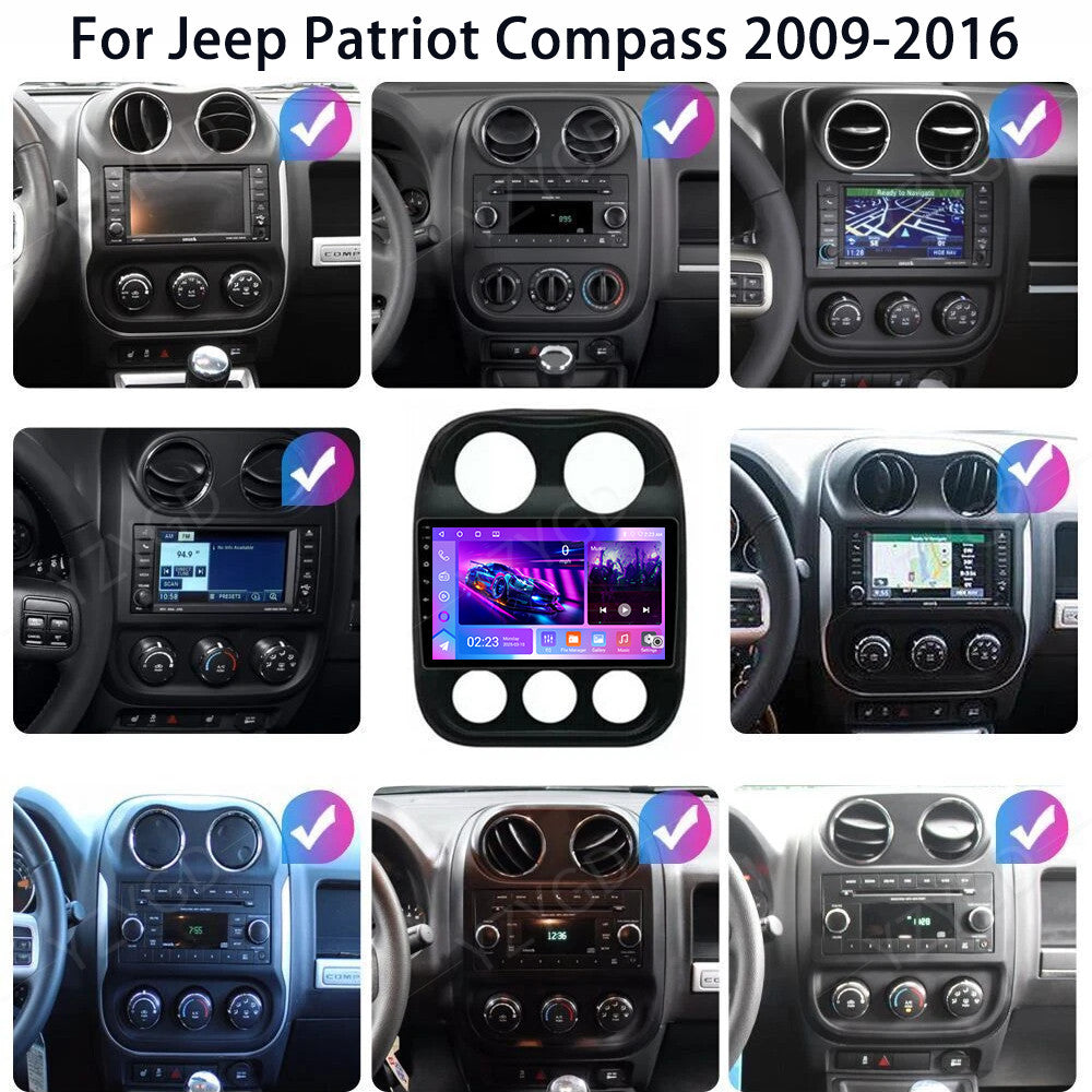 for Jeep Patriot 2009-2016 Stereo Android Auto Carplay Car Radio GPS Navi Screen