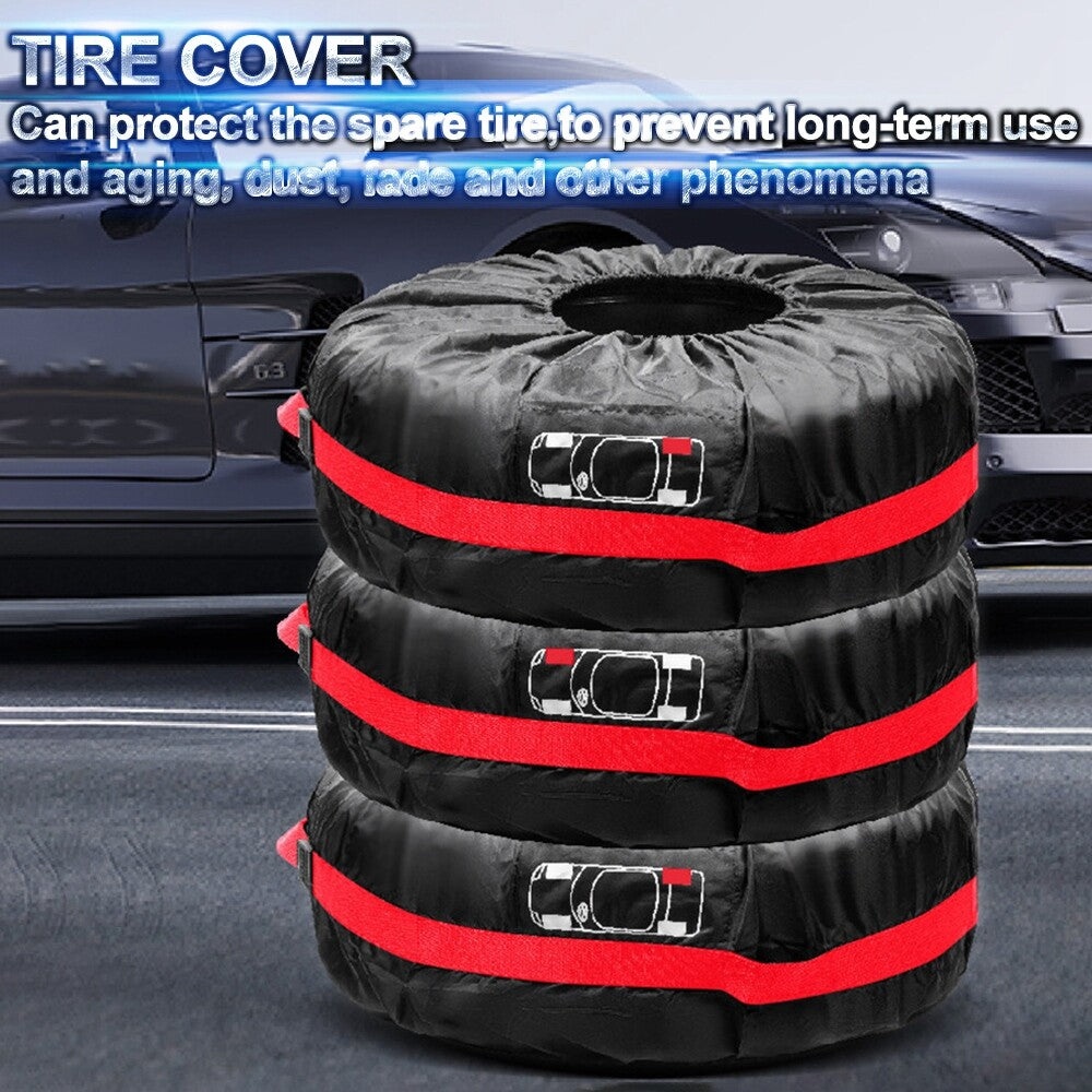 Car Winter Tire Cover Spare Tire Cover, Seasonal Tire Totes for 19-23 Tire