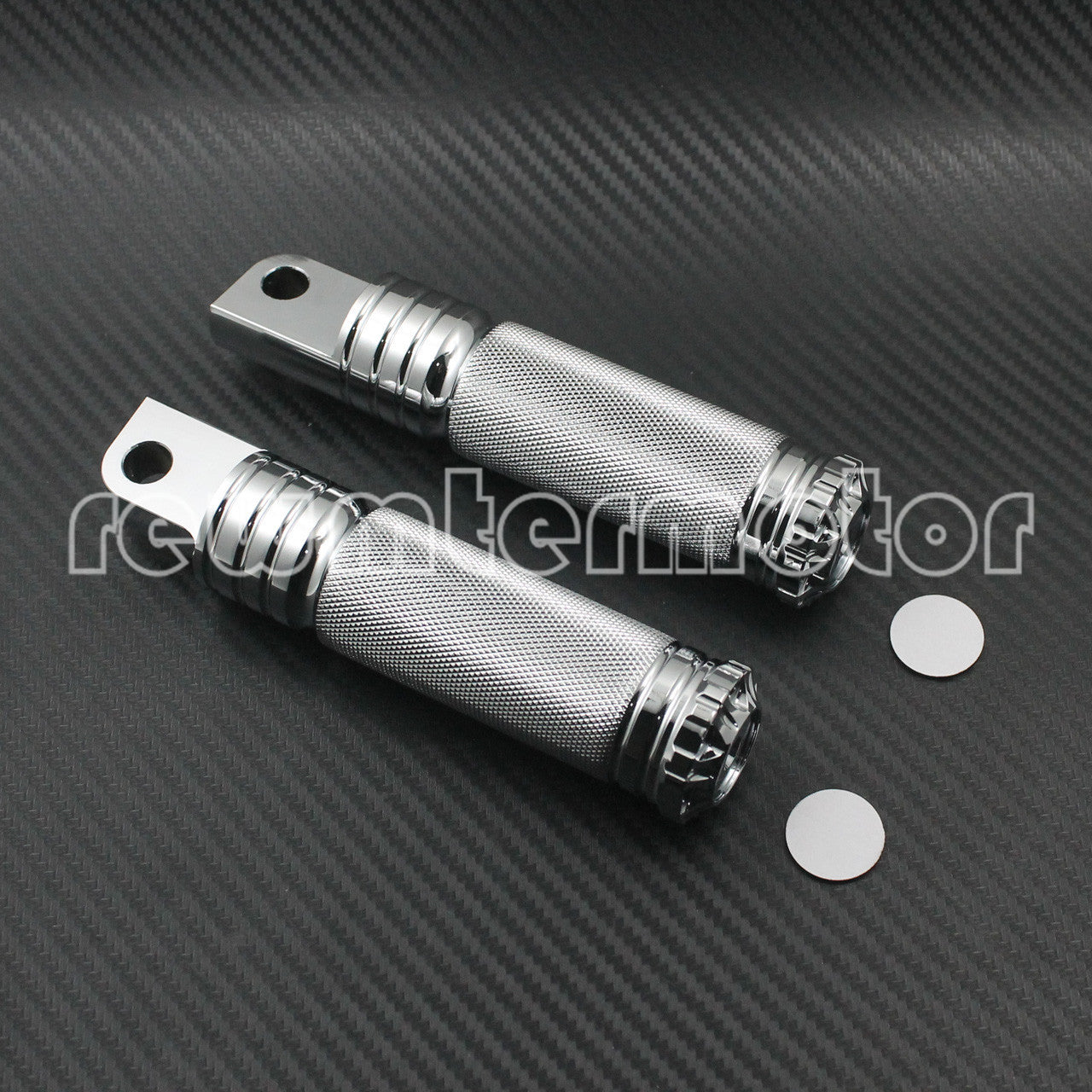 Chrome Knurled Highway Foot Rest Pegs for Harley Touring Softail Sportster Dyna