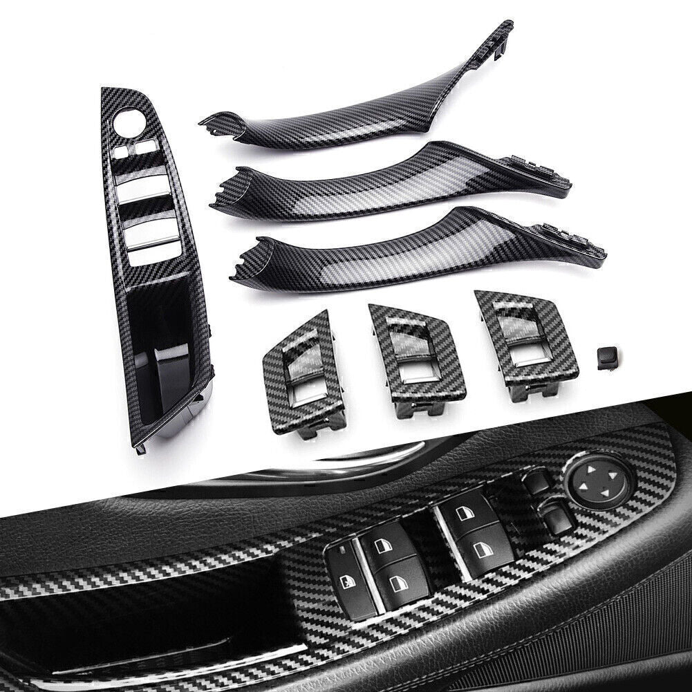 Carbon Fiber Car Door Window Switch Panel for BMW F10 F11 5 Series 2010-2016 11