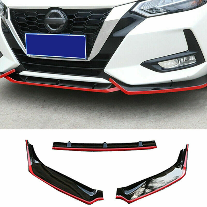 for Nissan Sentra 2016-2019 RedBlack Front Bumper Lip Spoiler Splitter Body Kit