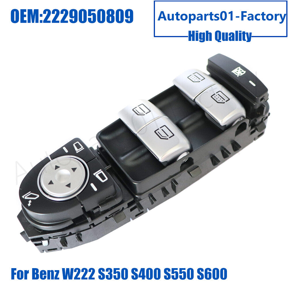 2229050809 Master Power Window Switch for Mercedes Benz W222 S350 S400 S550 S600