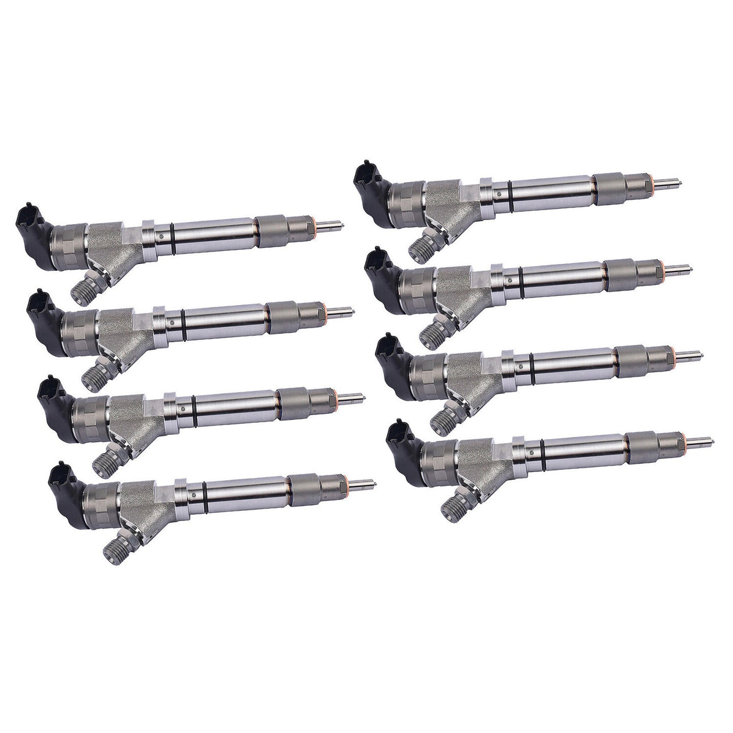 Diesel Injectors X8 for Chevy 2006-2007 6.6L 0986435521 Savana for Sierra 2500 3500
