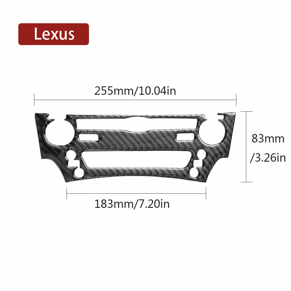 Carbon fiber CD console internal sticker for LEXUS IS250 300 350 2006-12