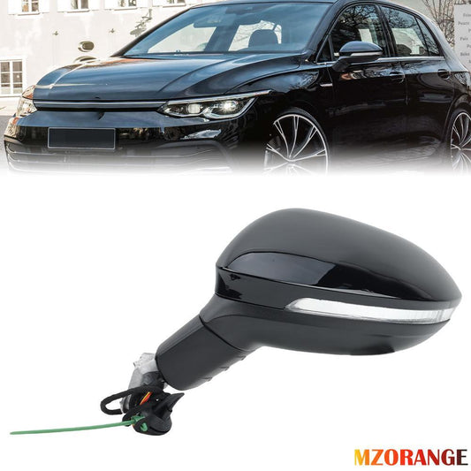 F¨¹r for VW for Golf 8 MK8 20-24 Links Au?enspiegel Spiegel Elektrisch Heizung Schwarz