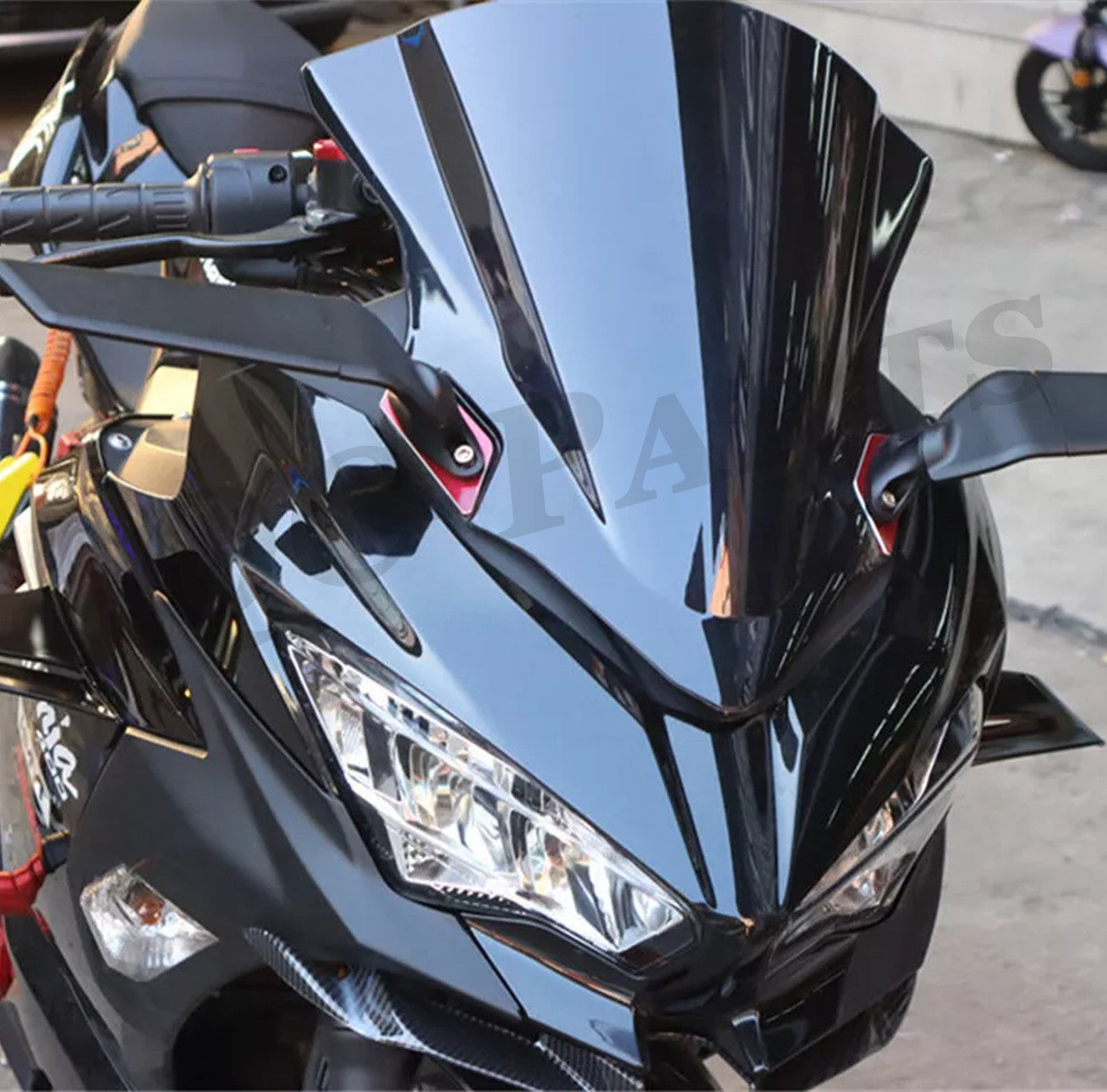 Smooth side wing air deflector wing body boiler motorcycle parts