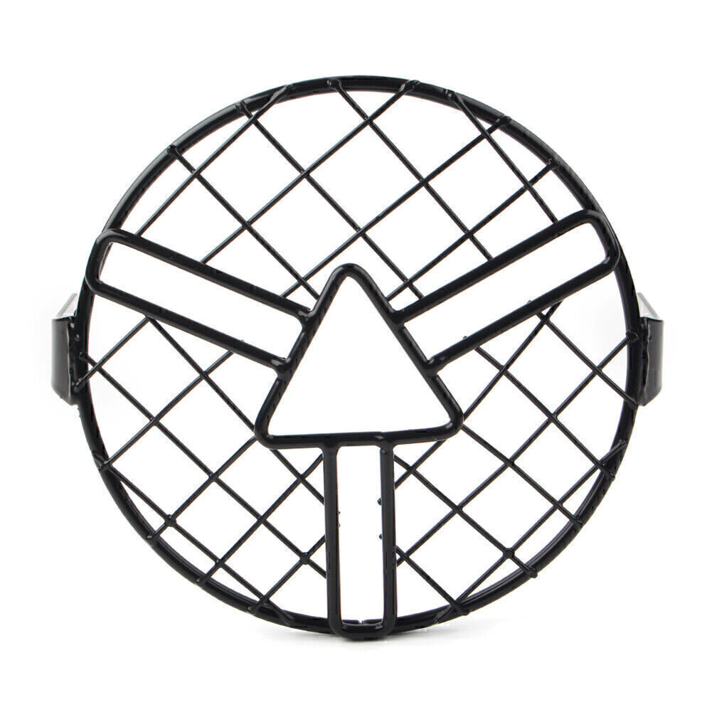 6.5 Motorcycle Headlight Lamp Grill Guard Cover Fit Cafe Racer Bobber Chopper