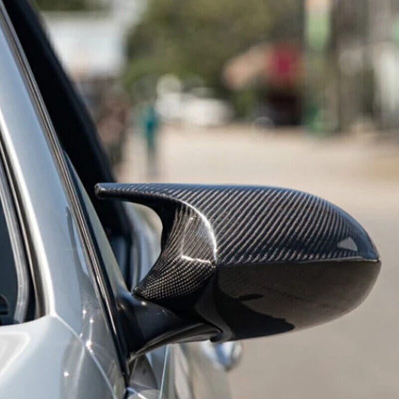 Carbon fiber side mirror covers are suitable for 2005-08 for BMW E90, E91, 325i, 328i, and 335i sedans.