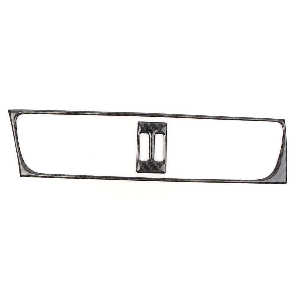 Console Air Conditioning Outlet Decorative Trim Carbon Fiber for Audi A4 Black
