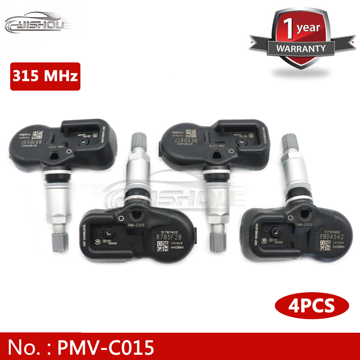4-piece TPMS tire pressure sensor 42607-06030 PMV-C015 suitable for Toyota Tacoma for Lexus 315MHz