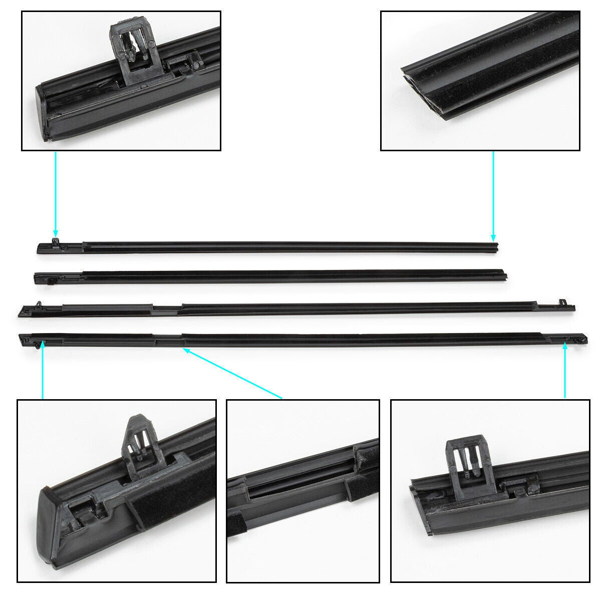 4PCS Sealing Strip Fits for Holden Commodore VE VF 92277516 92277515 92277524