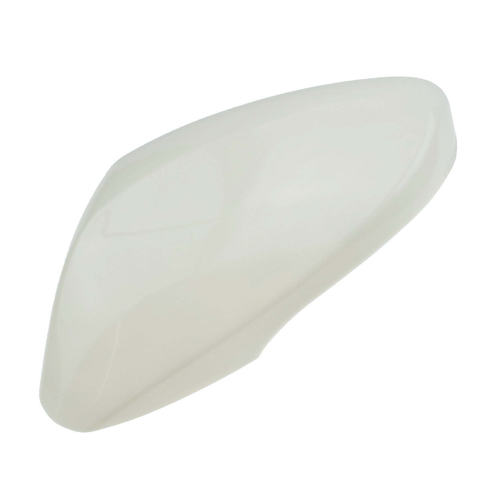 The white mirrored protective cover on the left side, with cutouts for the turn signals, is suitable for the 2011 for Hyundai for Elantra .