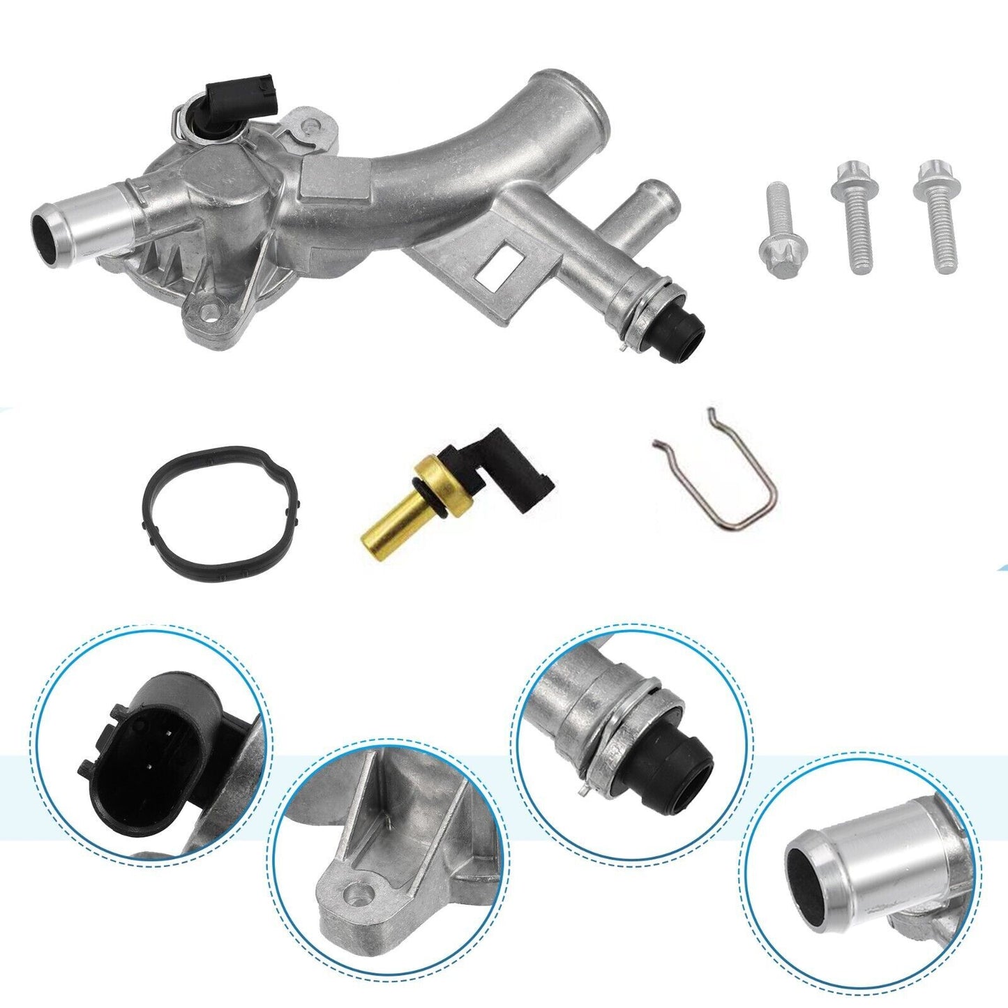 Upgraded engine coolant socket with hose suitable for Chevrolet for Cruze Sonic for Buick Encore