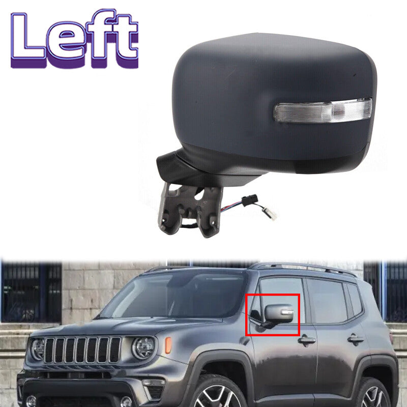 1 Pcs Power Mirror Left Side No Heated Signal Lamp for Jeep Renegade 2015-2018