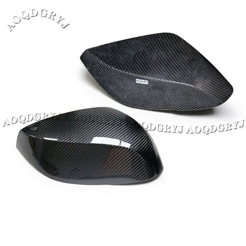 for Infiniti Q50 2013-2019 DRY Carbon Fiber Rearview Side Mirror Cover Cap Trim