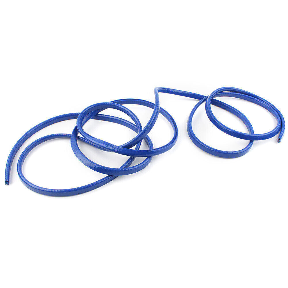 13Ft Universal Rubber Seal Trim Molding Strip Door Edge Lock Protector Blue